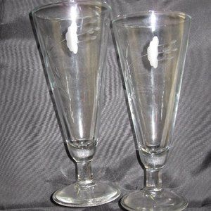 Princess House Crystal~Heritage~Pilsner Glasses